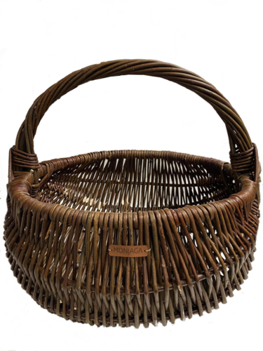 Rund kurv - mørk - 35 cm